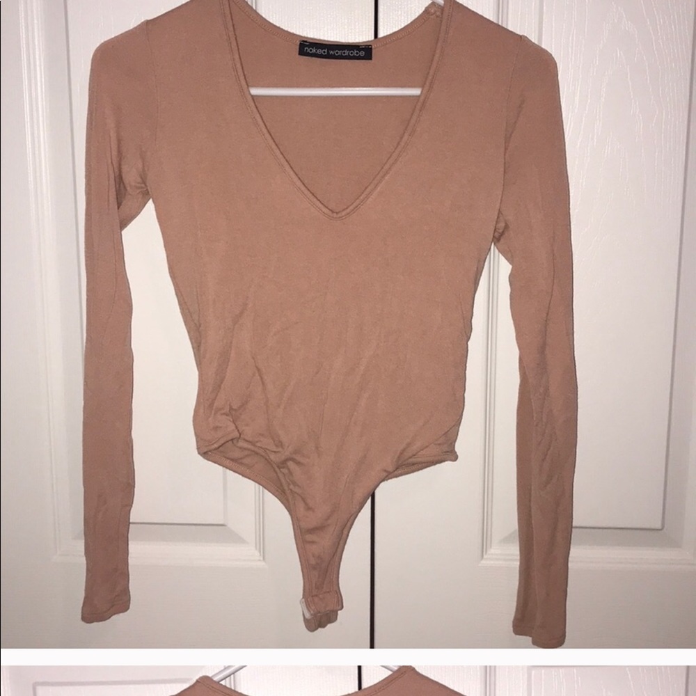 Naked wardrobe blush bodysuit